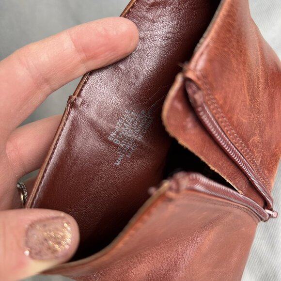 Enzo Angiolini Size 9.5 Ankle Boots Konak Shoes Leather Brown Red Jizelle - Picture 12 of 12